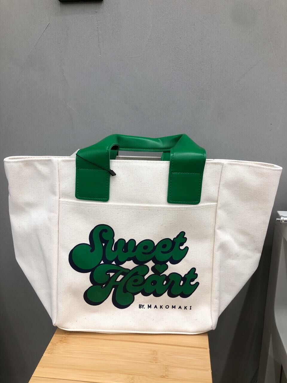 [S] MAKOMAKI SWEET TREAT LARGE TOTE,GREEN, SMMK113 (SMMK113)