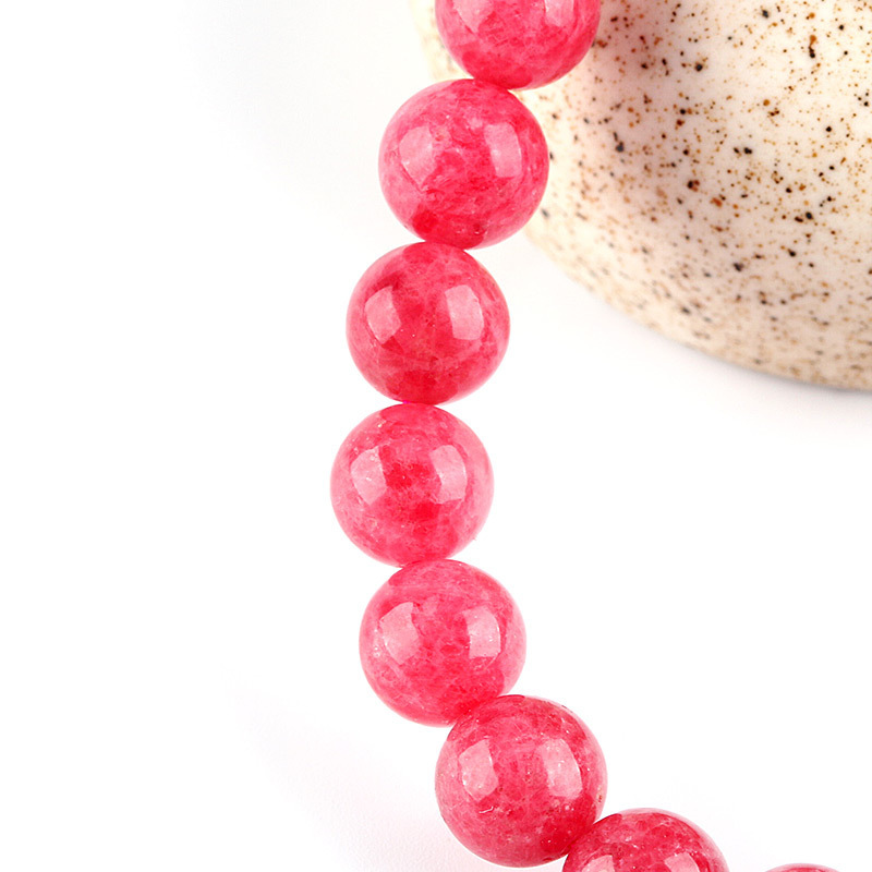 【藏寶】天然薔薇石/薔薇輝石水晶手鍊/水晶手串