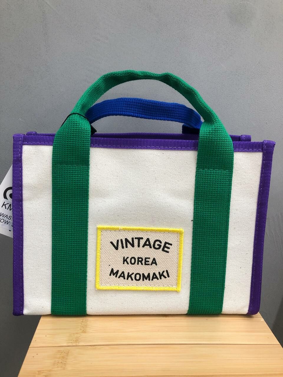 [S] MAKOMAKI VINTAGE TOTE BAG,IVORY, SMMK119 (SMMK119)