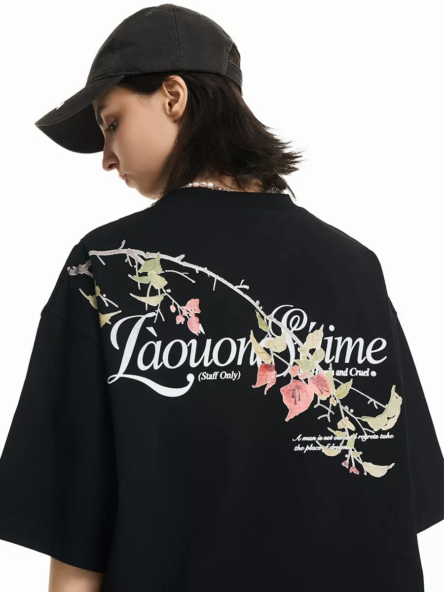 Harsh and Cruel 24SS 連肩花卉字體LOGO透氣短袖 T HL242020202