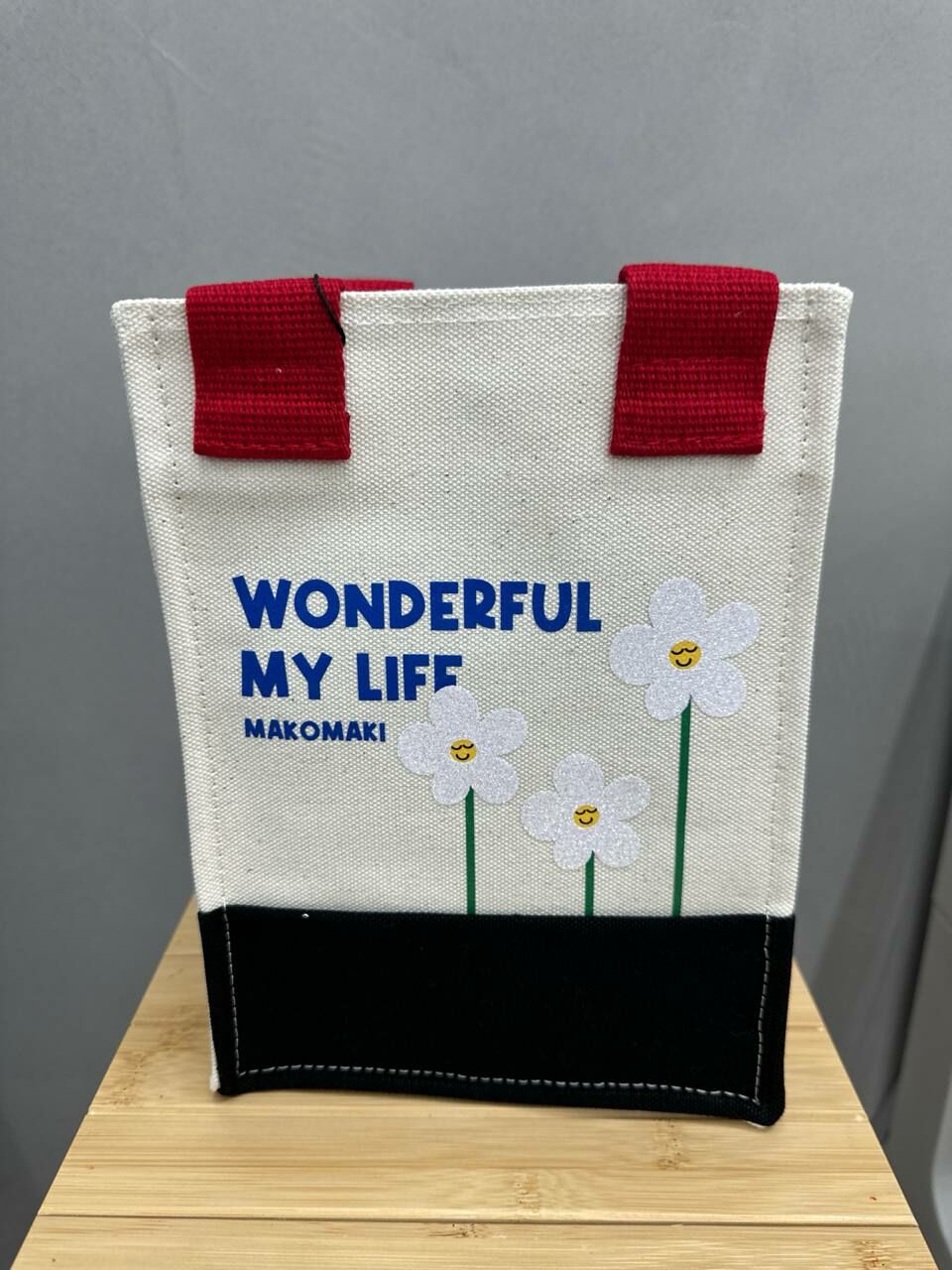 [S] MAKOMAKI WONDERFUL MY LIFE TOTE,BLACK, SMMK124 [FINAL SALE] (SMMK124)