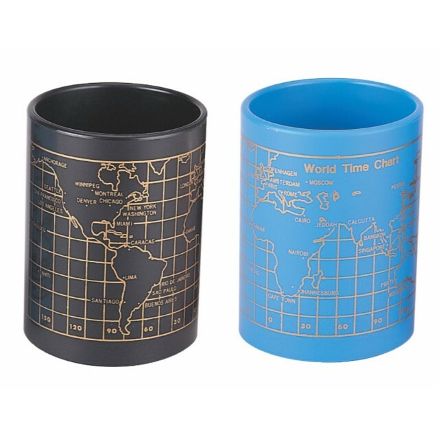 Life 徠福 地圖筆筒 塑膠