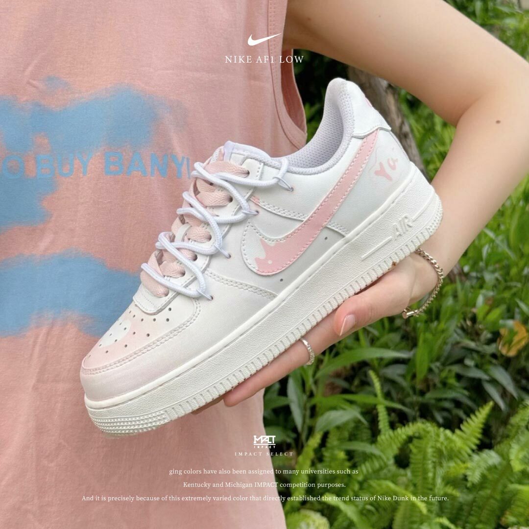 【訂製款】Nike Air Force 1 Low 草莓牛乳