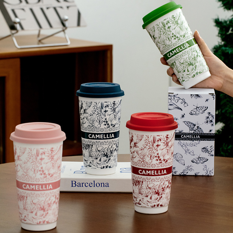 《4338》中國風優雅陶瓷隨手杯580ml