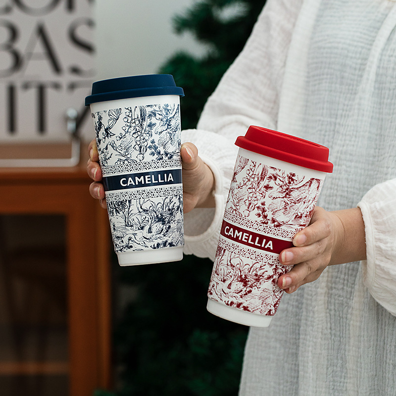 《4338》中國風優雅陶瓷隨手杯580ml