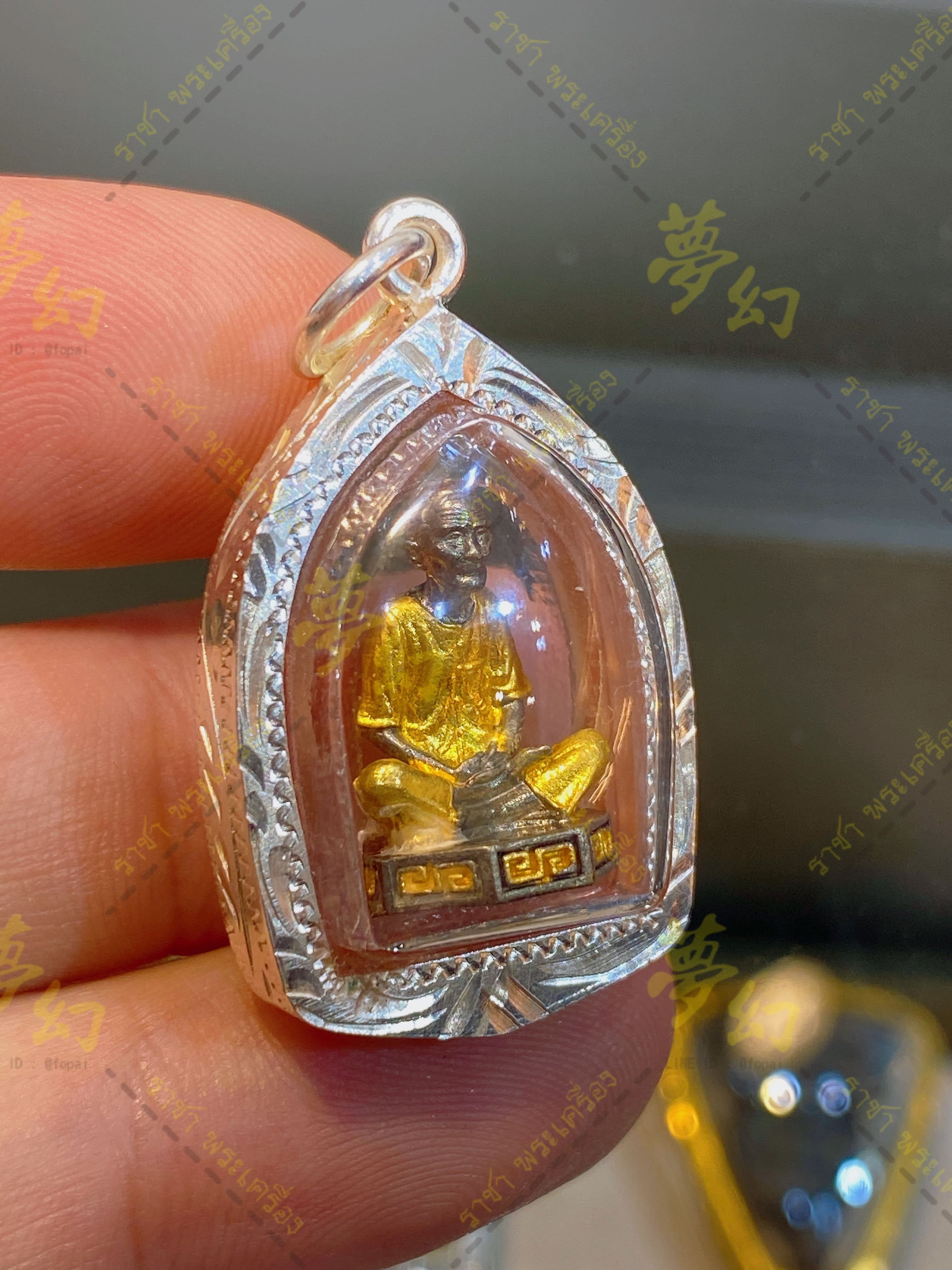 古巴蘇斌2560 第一代的「白龍王使者」吳錦溪仙天官賜福小立尊底部太極