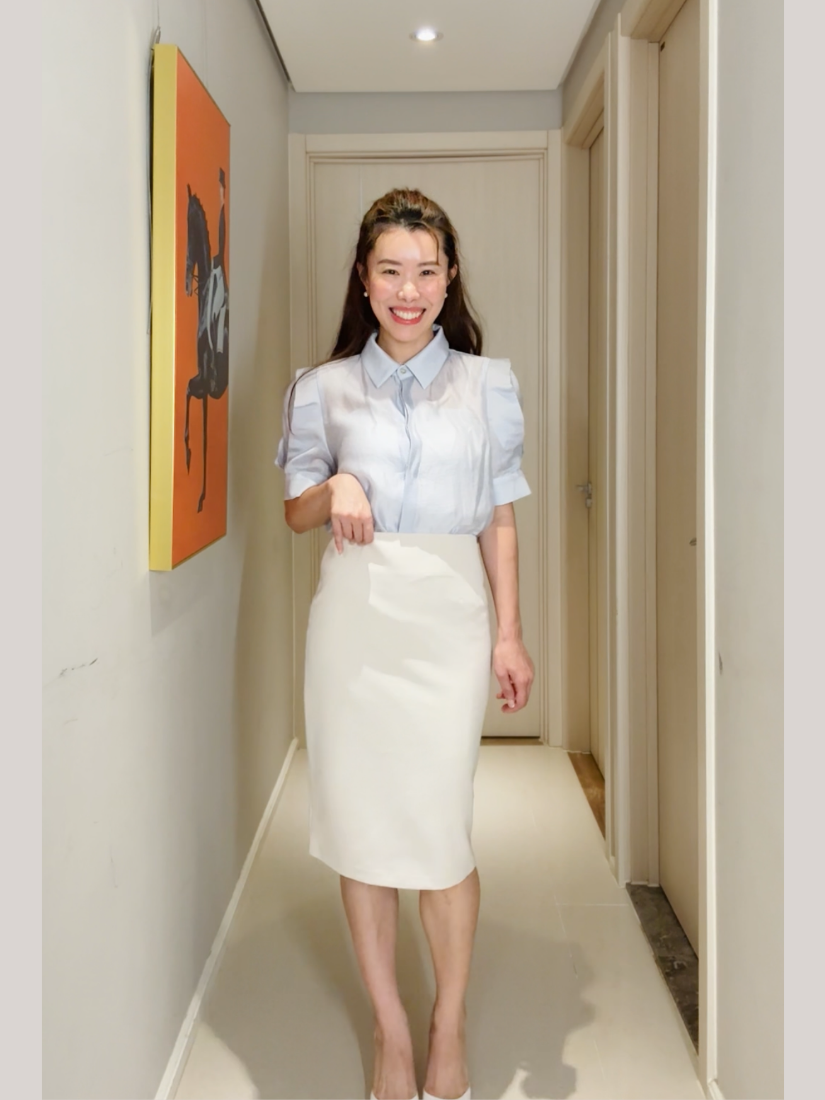 [現貨] 氣質透膚打摺襯衫 [ 3色 / Free ]