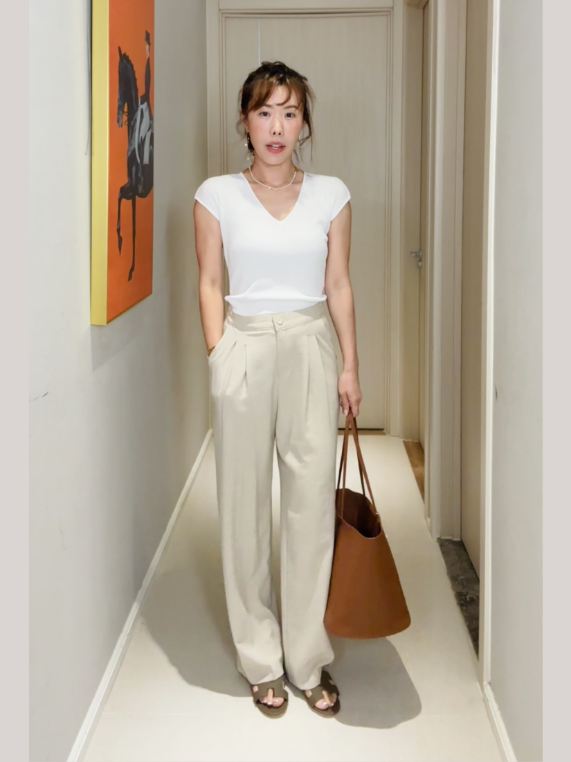 [現貨] Nova 素色羅紋V字上衣 [ 4色 / Free ]