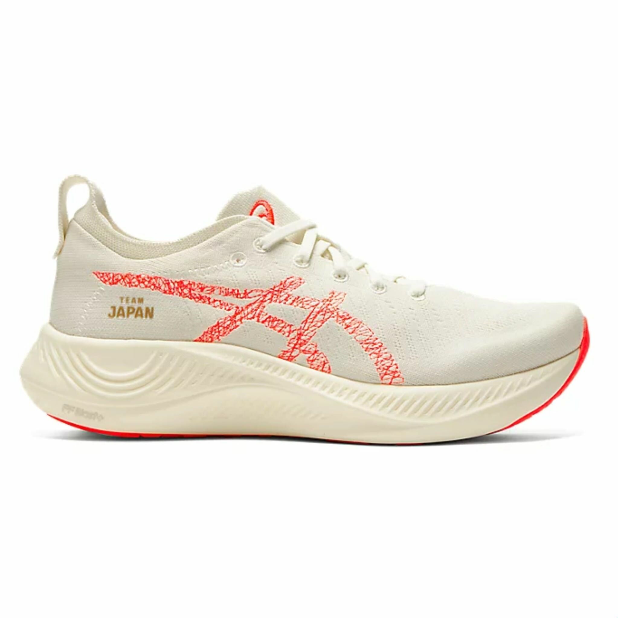 💥日本直送】Asics NIMBUS MIRAI PARIS 透氣貼合跑鞋米白色男女通用