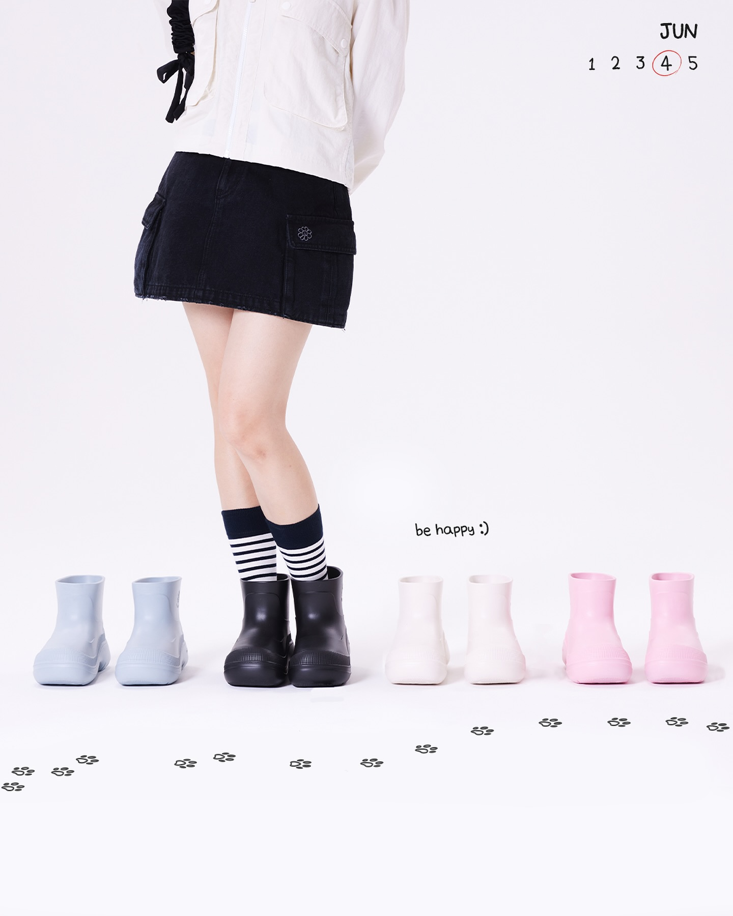 What it isn't｜Flory Logo Rain boots ( 3色入 )