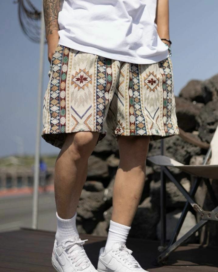 民族花短褲 P2855