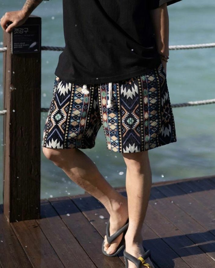 民族花短褲 P2855