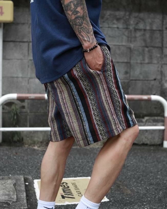 民族花短褲 P1978