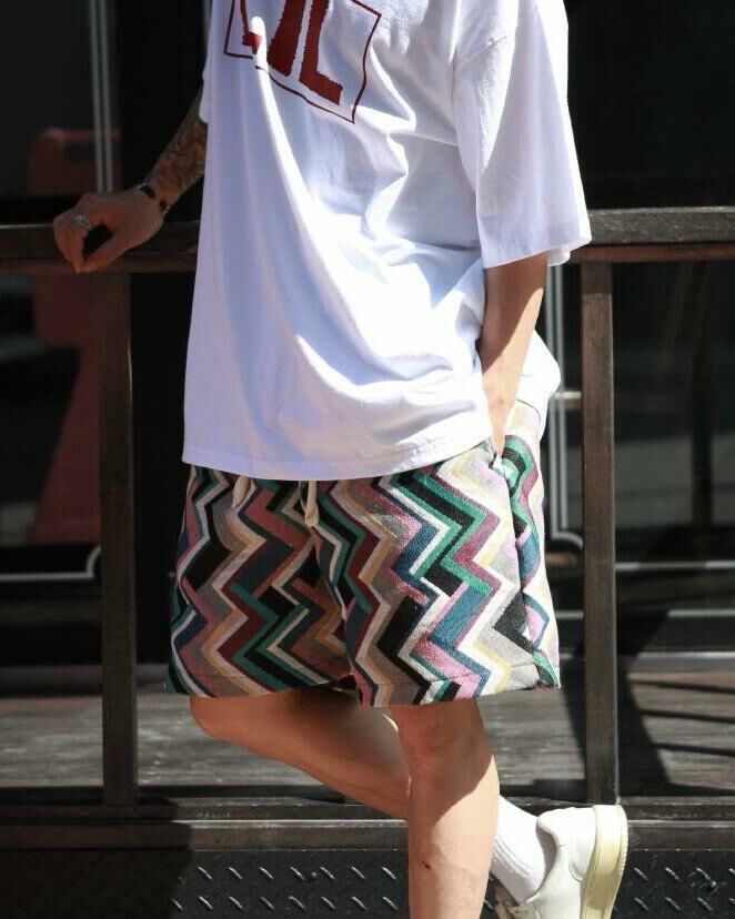 三角圖案短褲 P2541