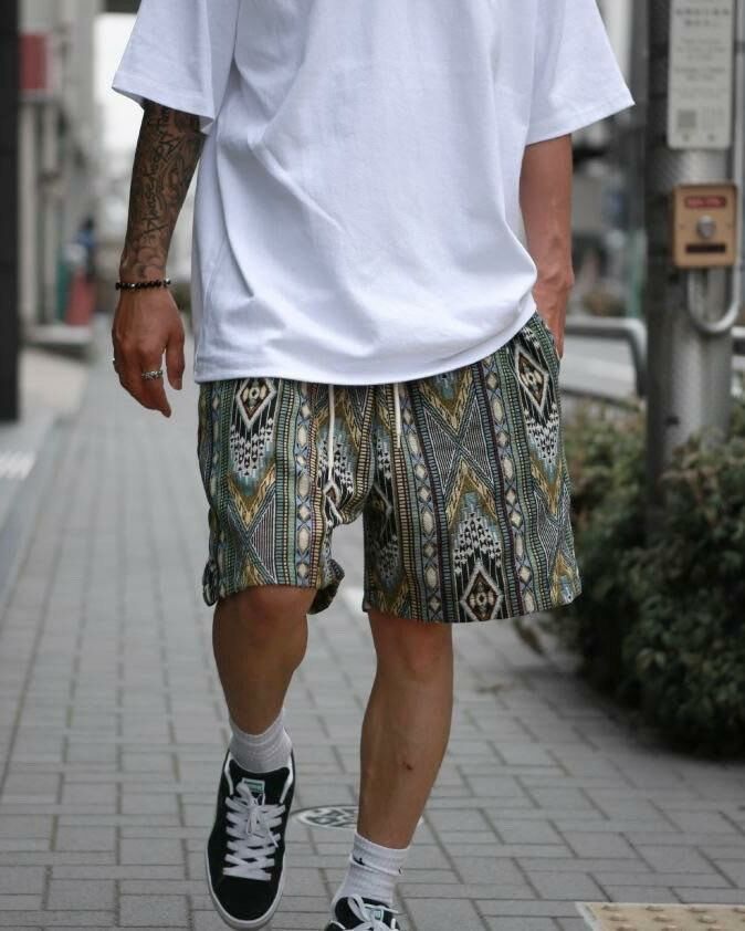 民族花短褲 P2531