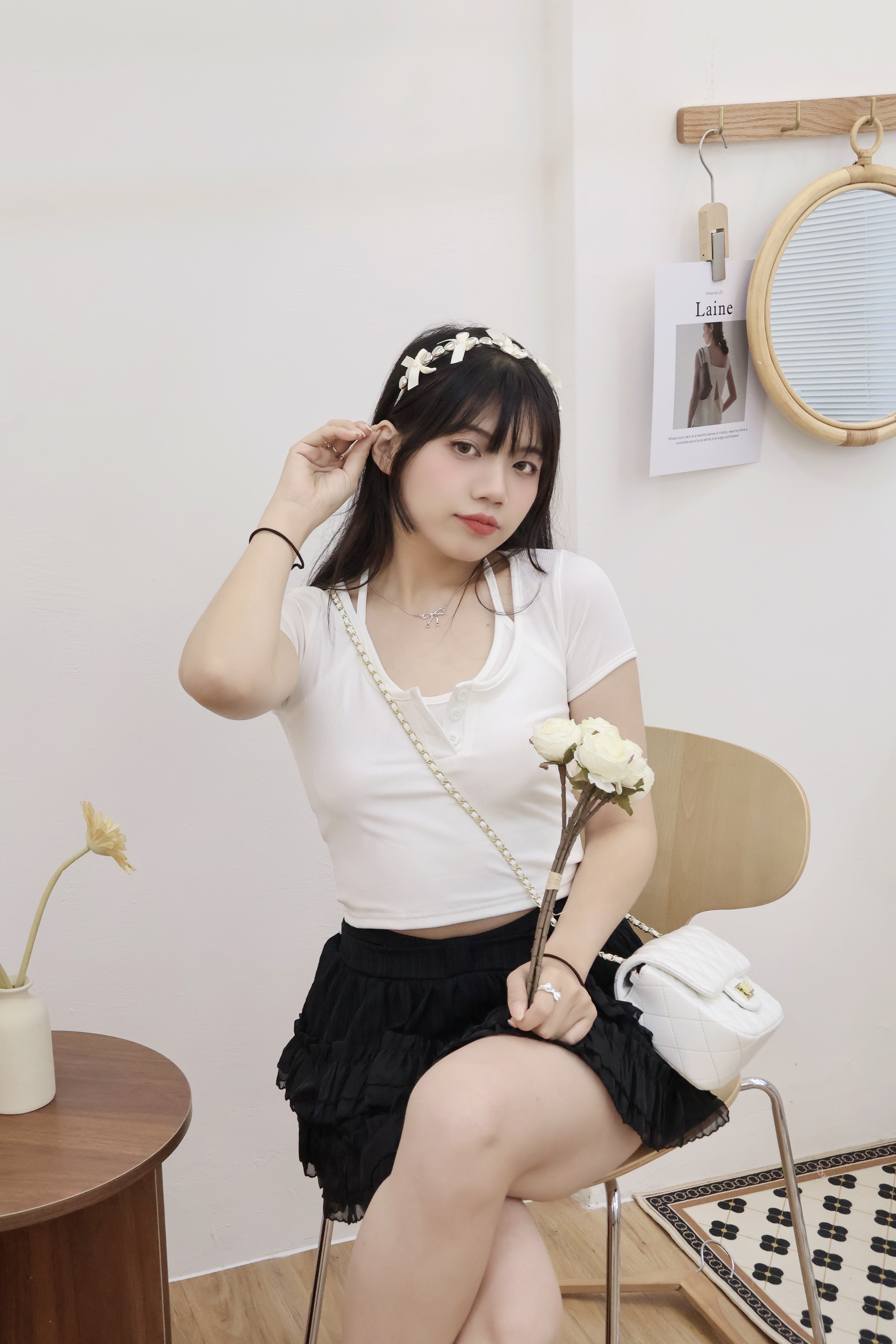 金屬愛心蝴蝶結髮箍🖤