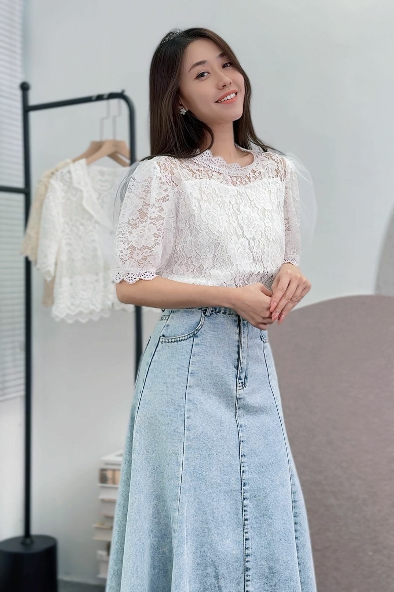 TOP#6123 🤍夢境之紗上衣