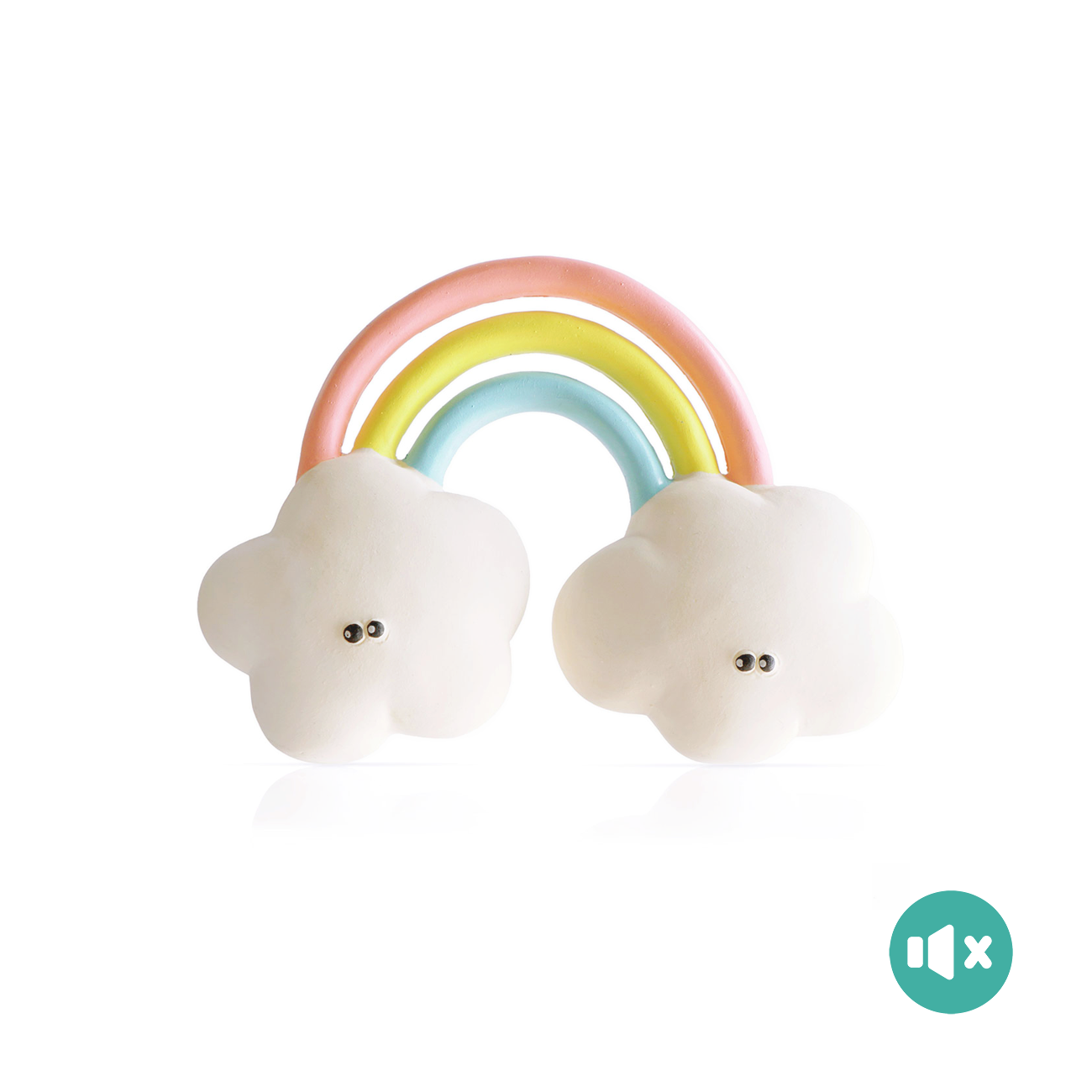 《 Lanco 》天然無毒橡膠玩具｜不會啾系列【彩虹】