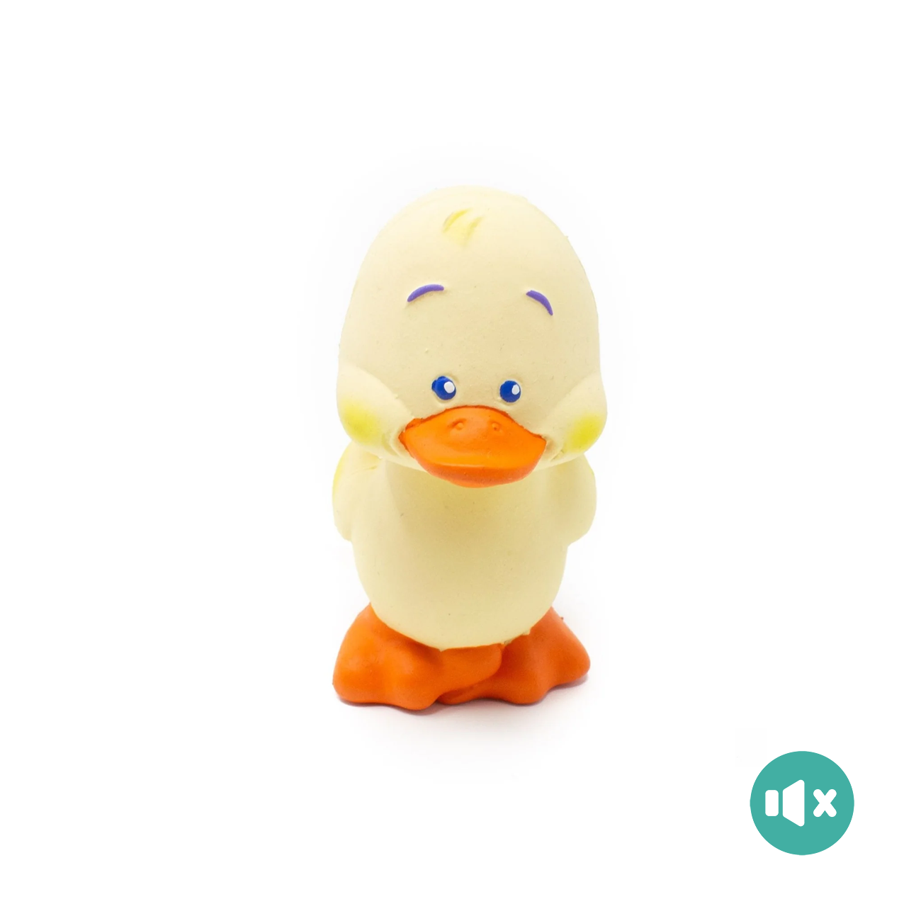 《 Lanco 》天然無毒橡膠玩具｜不會啾系列【小鴨多比】