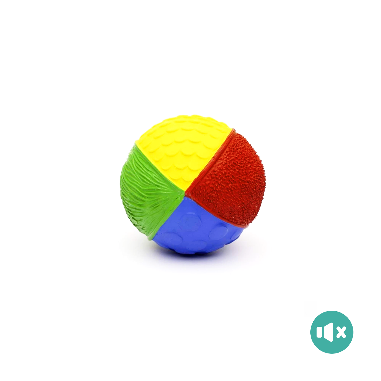 《 Lanco 》天然無毒橡膠玩具｜不會啾系列【四色球】