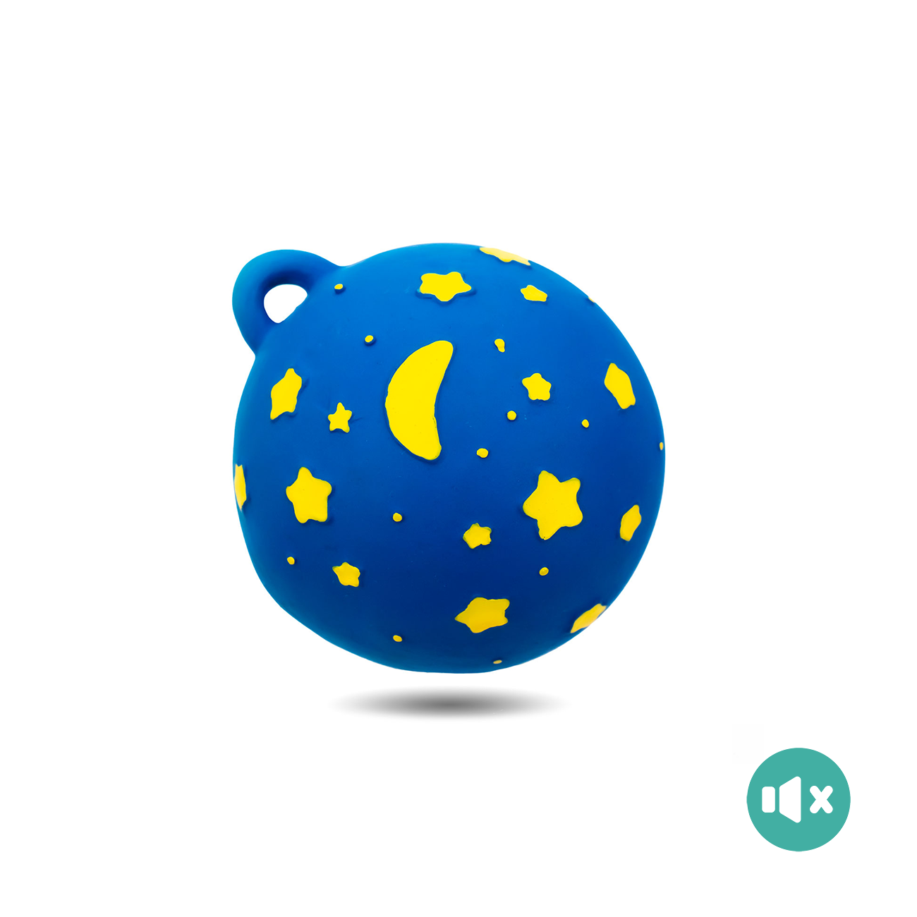 《 Lanco 》天然無毒橡膠玩具｜不會啾系列【黑夜與白天(有鈴鐺)】