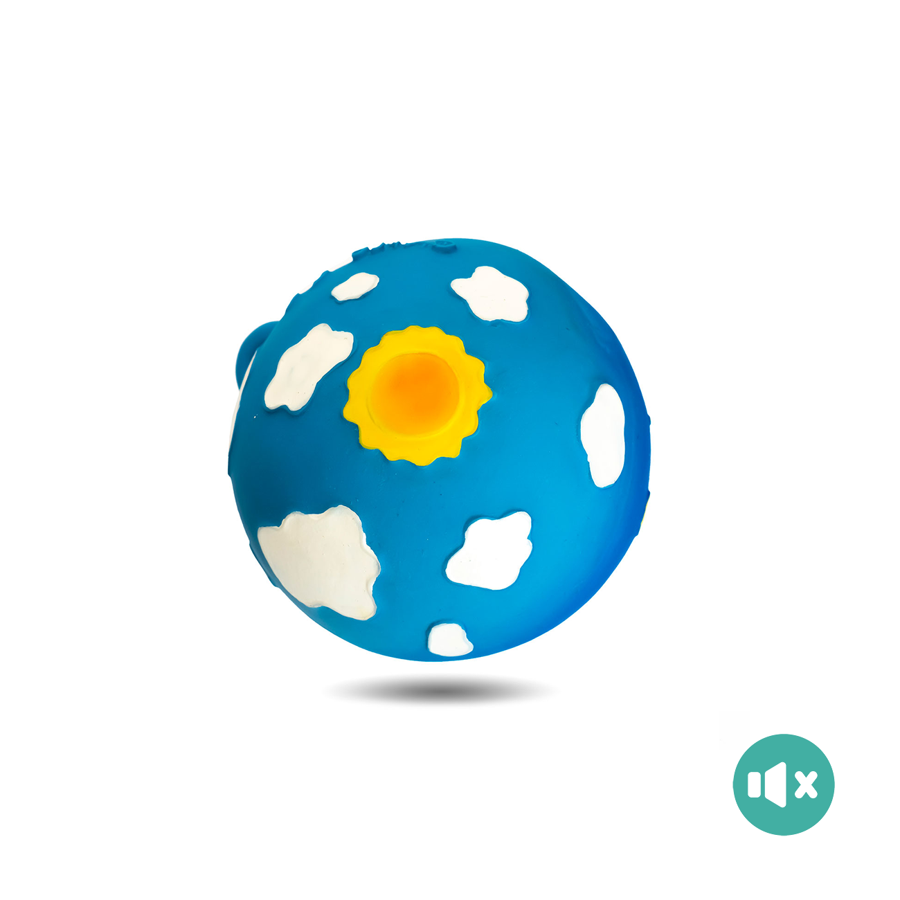 《 Lanco 》天然無毒橡膠玩具｜不會啾系列【黑夜與白天(有鈴鐺)】