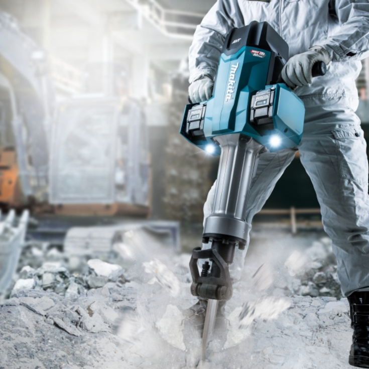 "MAKITA"牧田牌 充電式電鎬(72.8J)(鋰40VX2)(淨機)-[HM004GZ05]