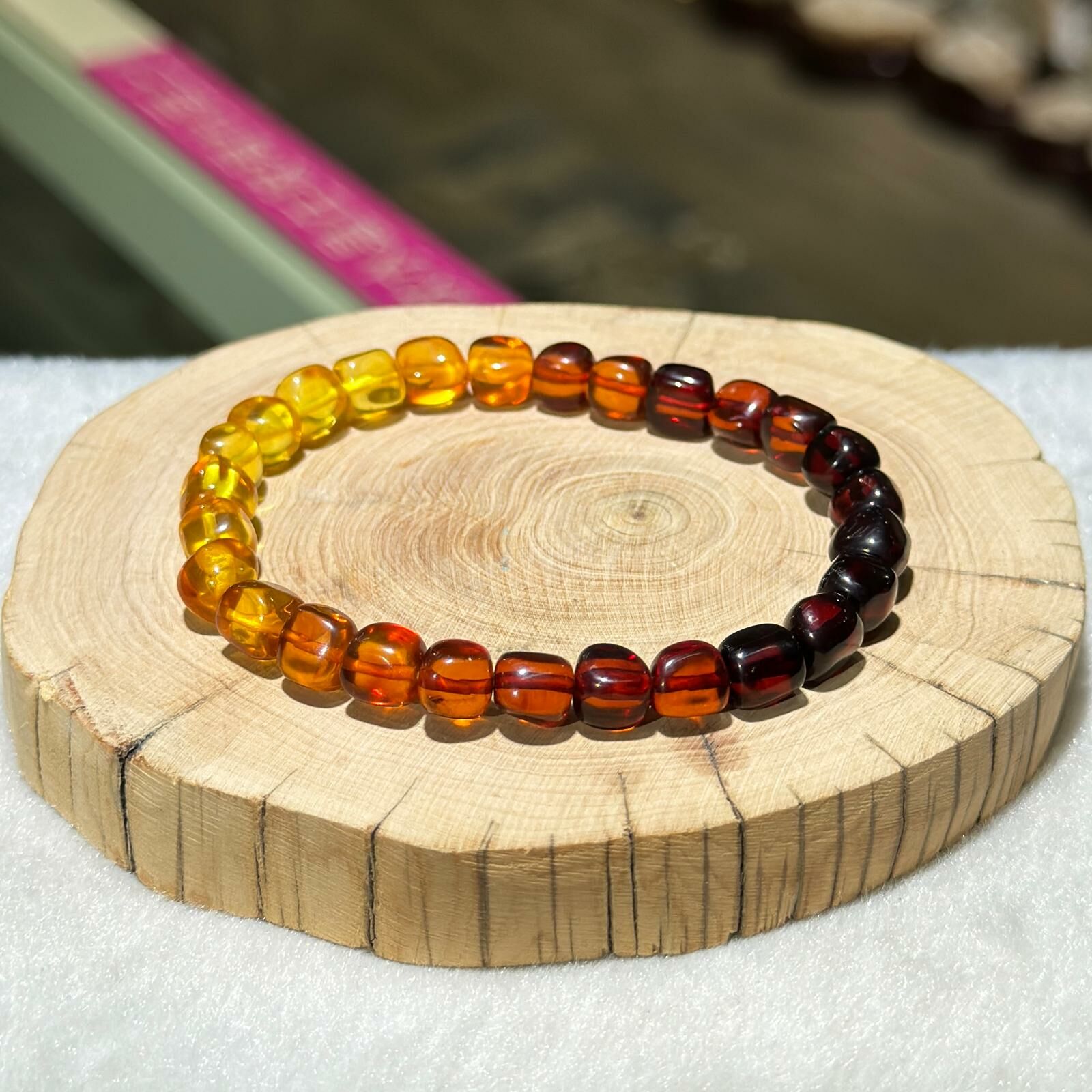 漸變琥珀手串 7 mm +/-