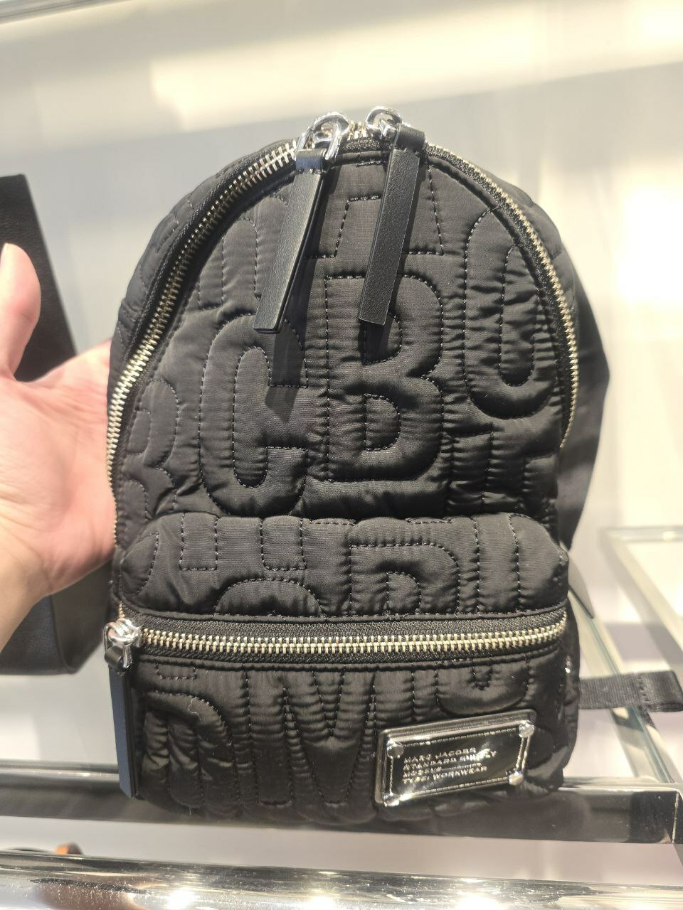 [U] MJ 4S4HBP002H02-001 EMBROIDERY LOGO BACKPACK,BLACK, 196611114943 (UMJ1422)