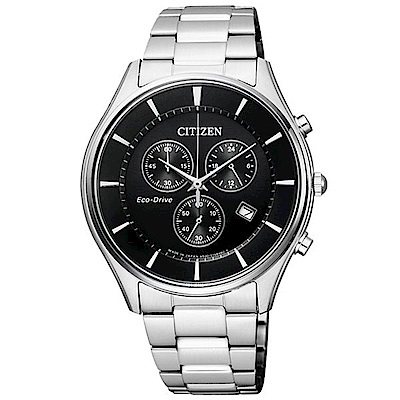 星辰 Citizen AT2360-59E 簡約光動能三眼計時手錶 Citizen Eco-drive Gentlemen watch AT2360-59E