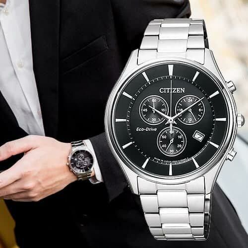 星辰 Citizen AT2360-59E 簡約光動能三眼計時手錶 Citizen Eco-drive Gentlemen watch AT2360-59E