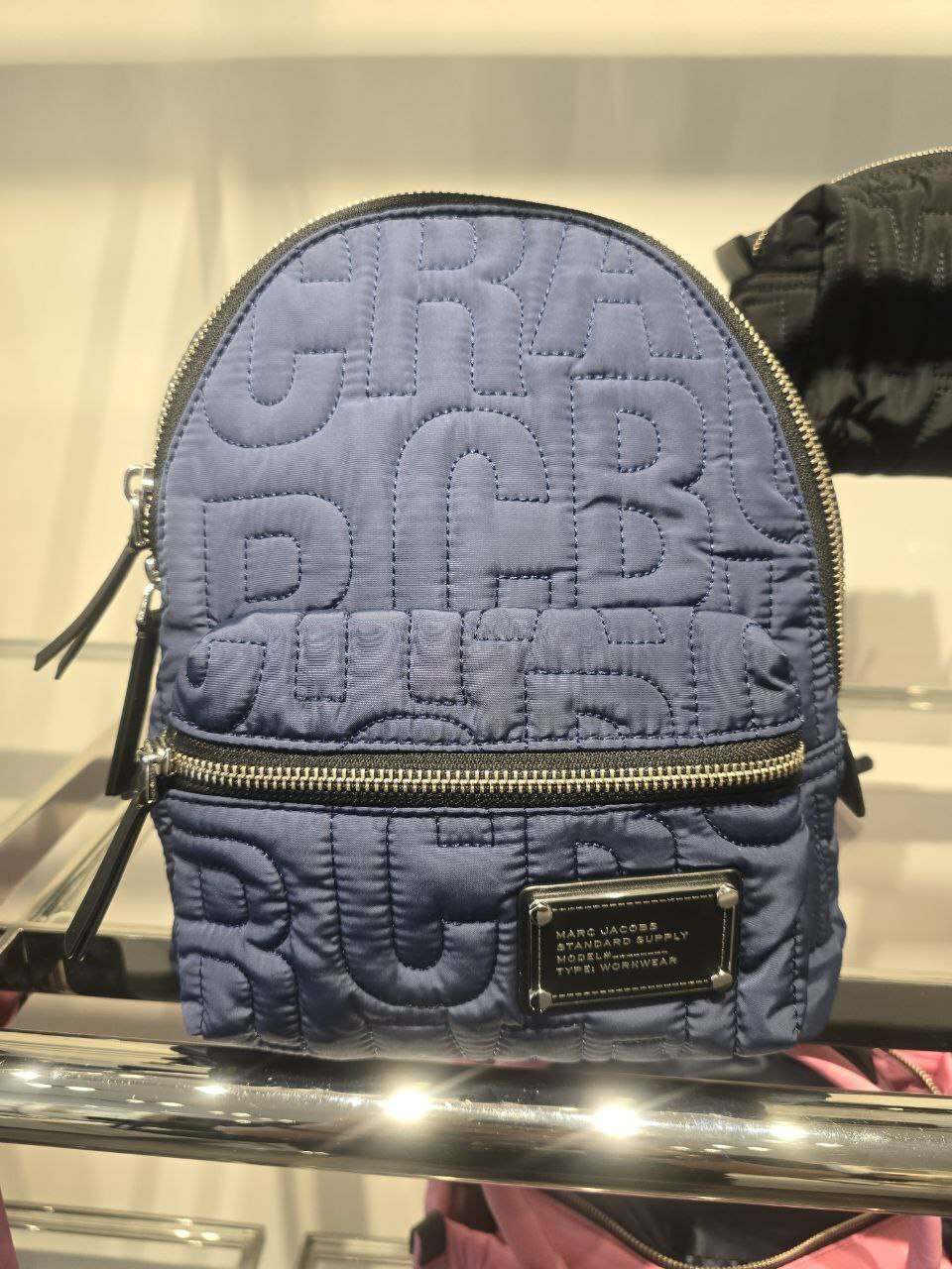 [U] MJ 4S4HBP002H02-419 EMBROIDERY LOGO BACKPACK,AZURE BLUE, 196611114967 (UMJ1423)