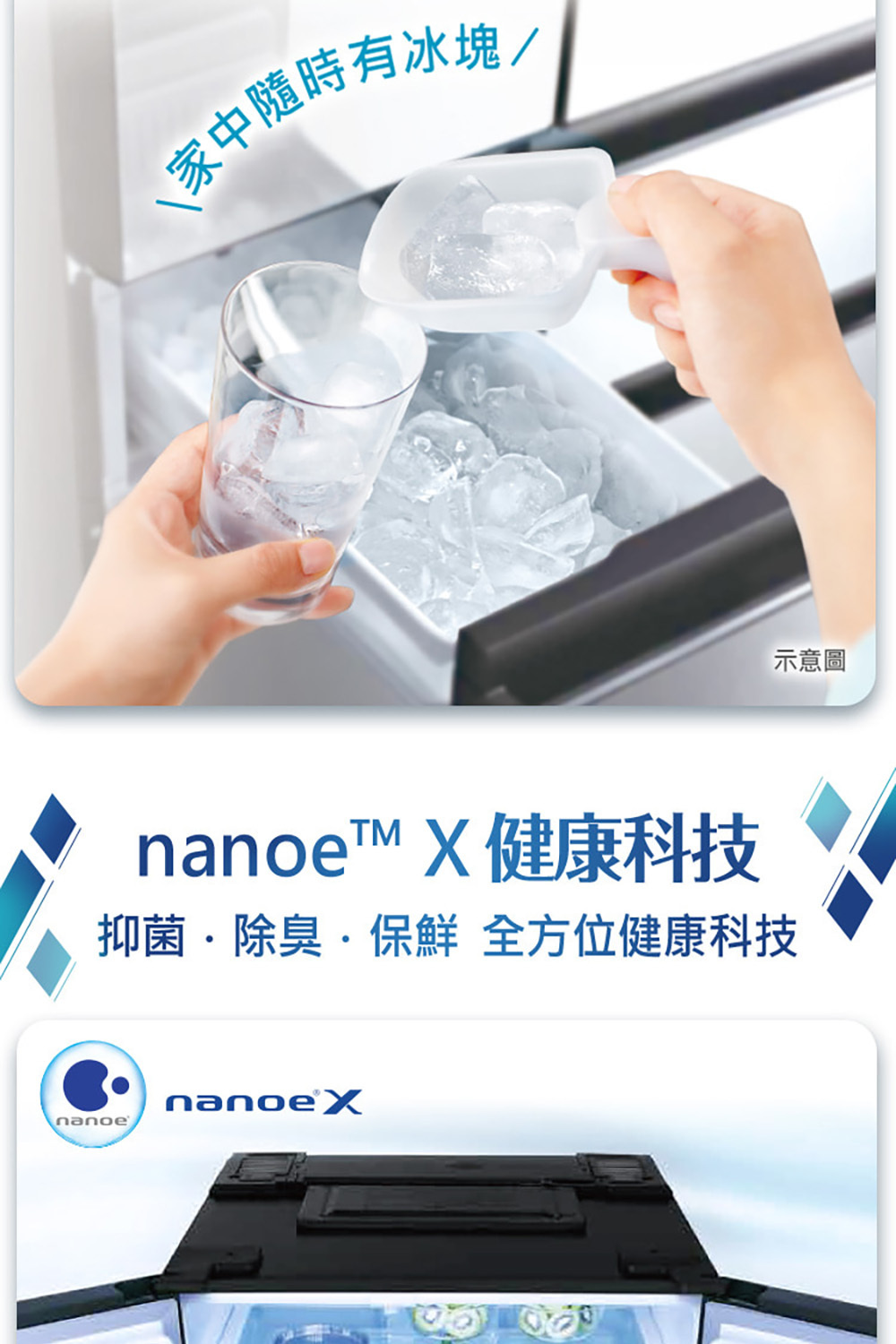 Panasonic 國際502L 日本製平面鋼板五門變頻電冰箱(NR-E507XT) Panasonic 國際502L 日本製平面鋼板五門變頻電冰箱(NR-E507XT)