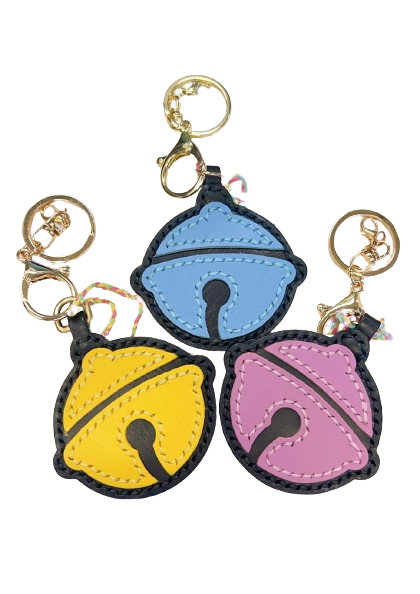 手縫牛皮叮噹鎖匙扣