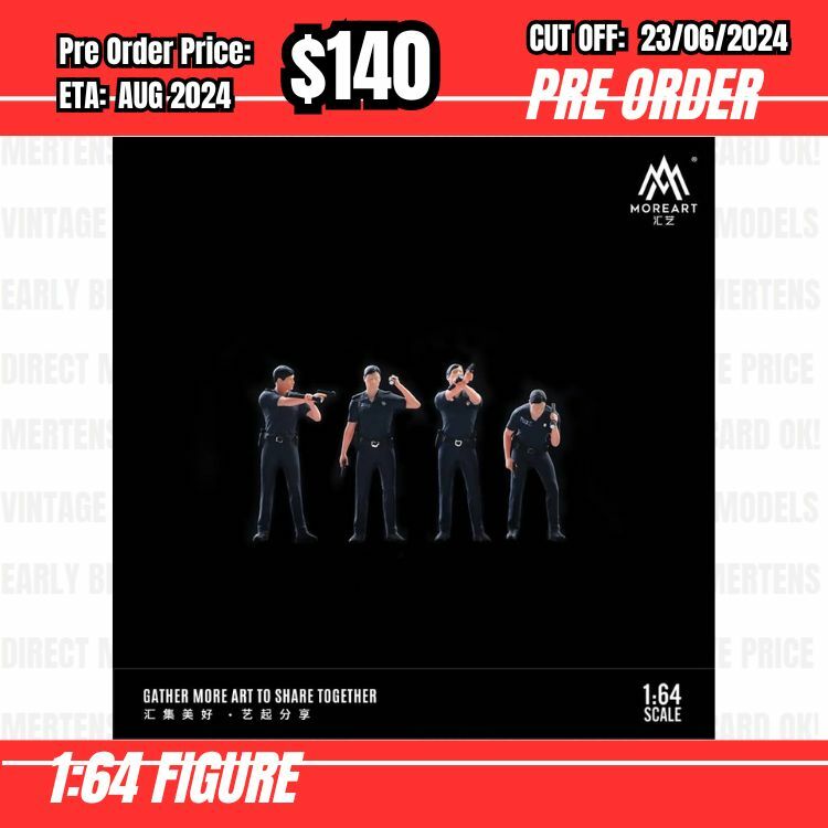 PO-$140 * Moreart * 1:64 Figure - Detective Police Doll Set [OD15/06]