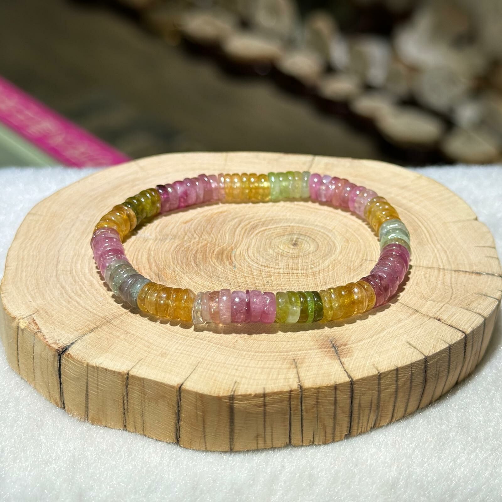 碧璽盤珠手串 6 mm +/-