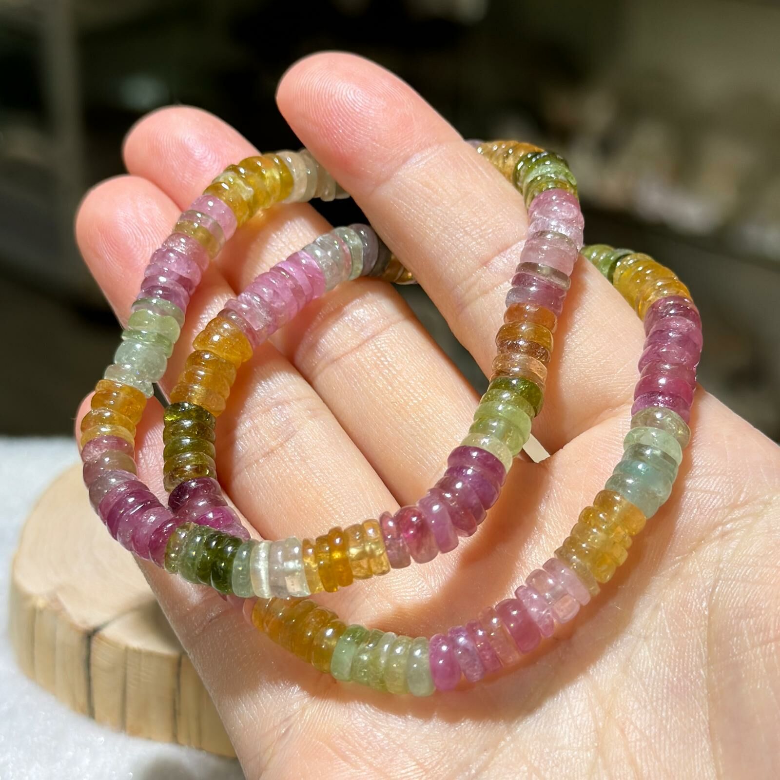 碧璽盤珠手串 6 mm +/-