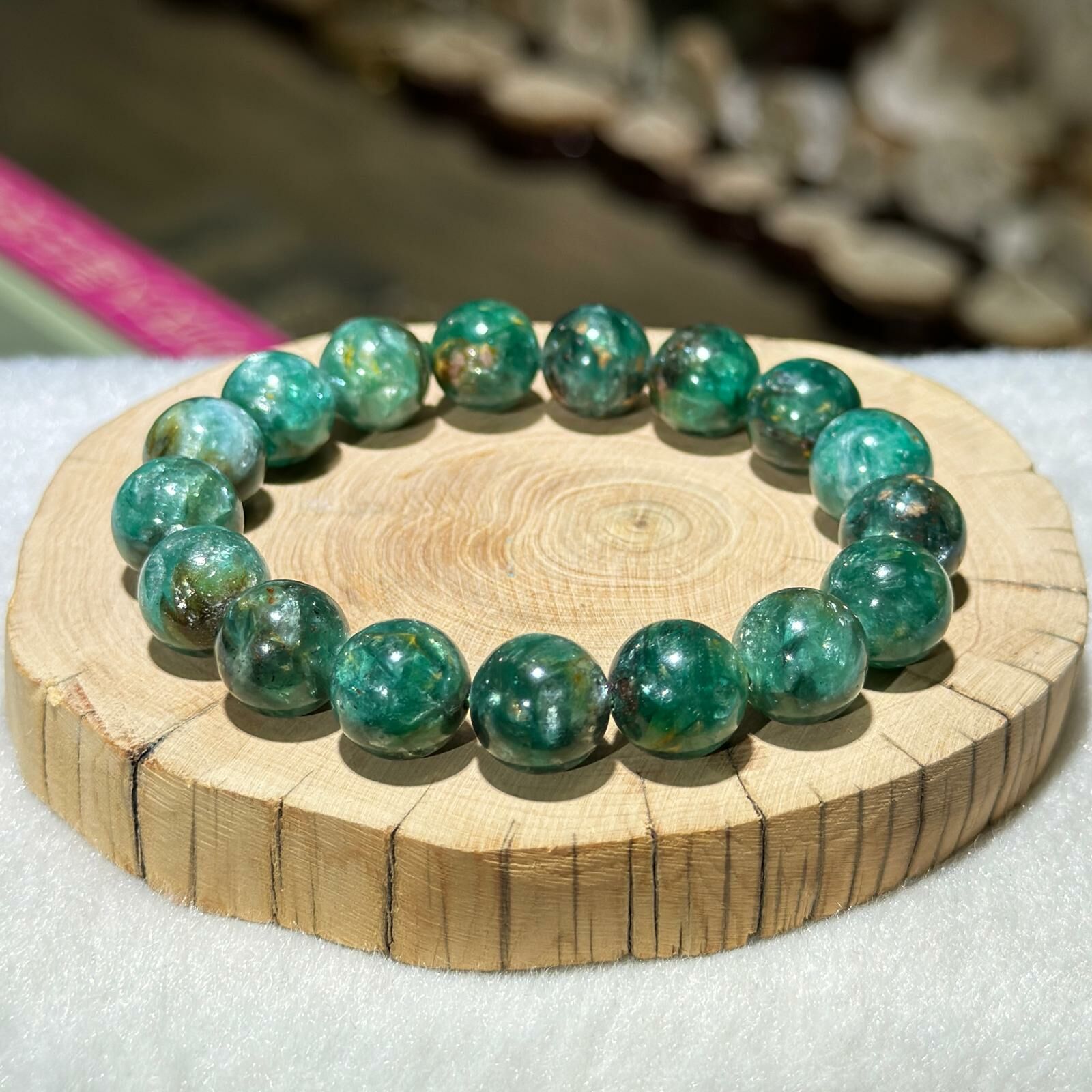 綠祖母晶手串 12 mm +/-