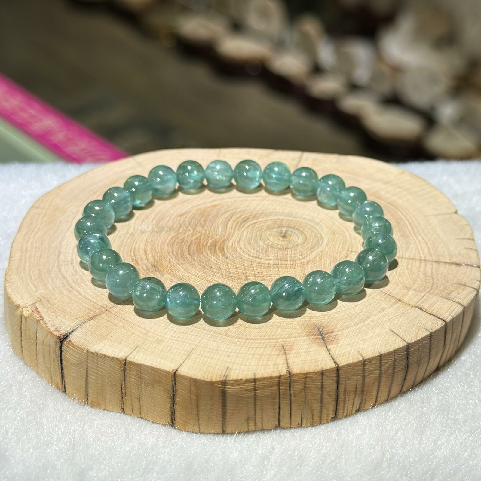 高品✨藍綠晶手串 7 mm +/-