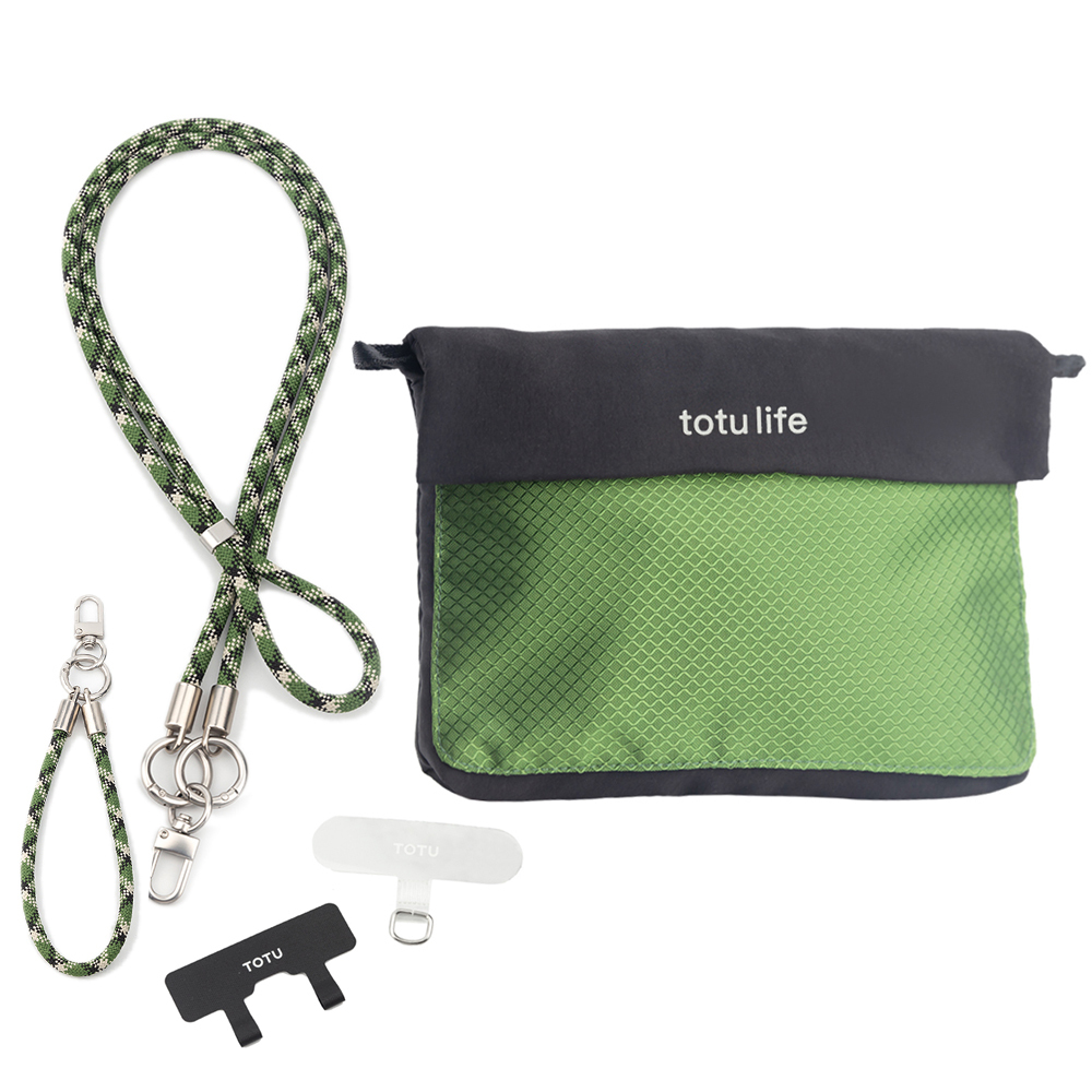 TOTU 拓途 多功能防潑水時尚運動掛繩收納包 肩背/斜背/腕掛 手機掛繩+夾片組 FB-1系列