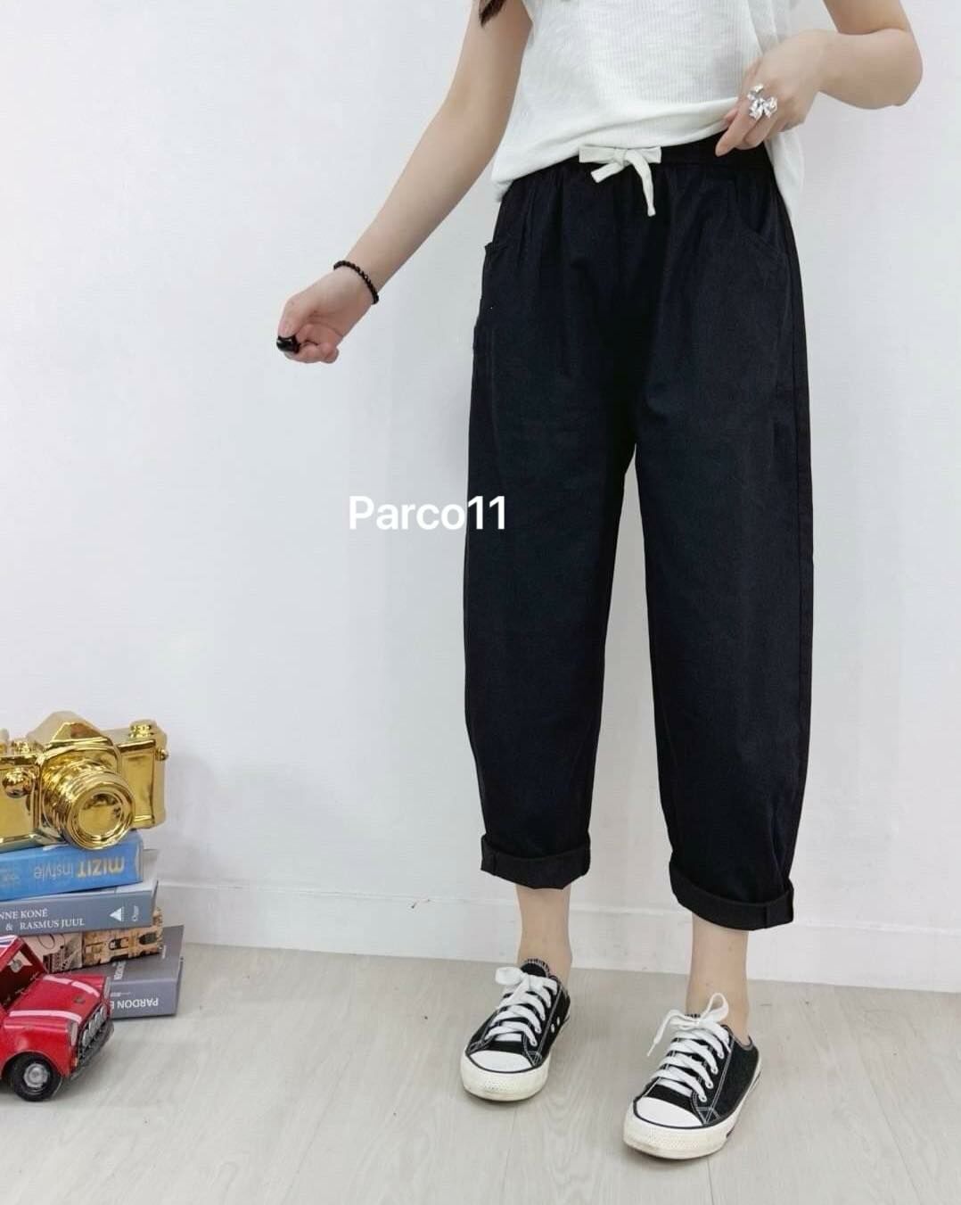 【舒適百搭的彈性腰圍休閒褲】（現貨）