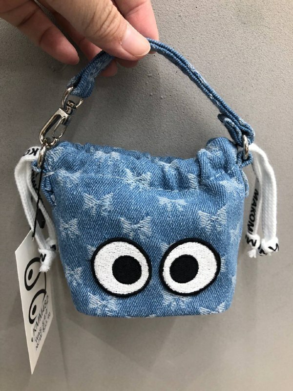 [S] MAKOMAKI MICRO BUCKET BAG CHARM,LIGHT BLUE, SMMK128 (SMMK128)