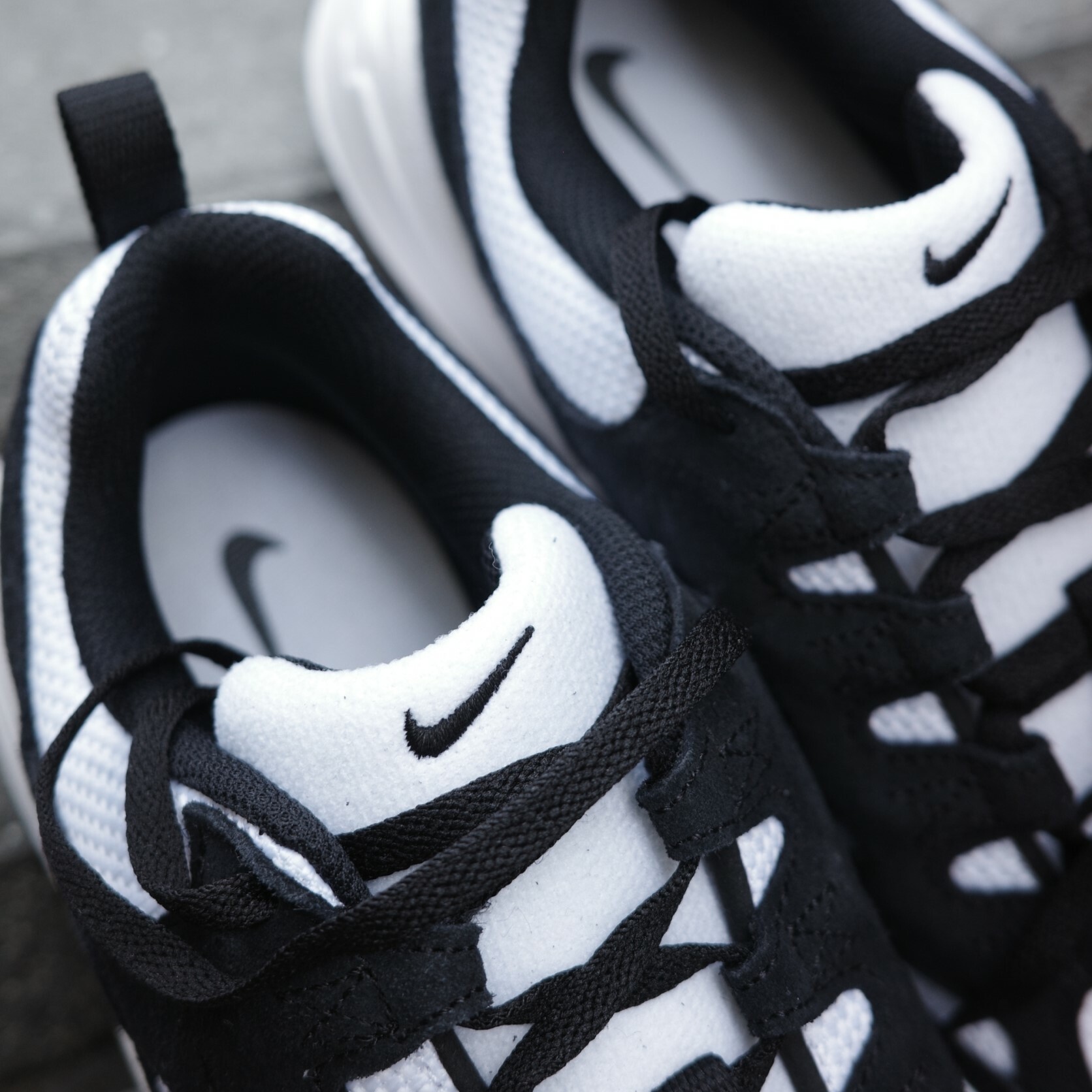 Nike Tech Hera 女 黑白 麂皮復古老爹鞋 DR9761-101