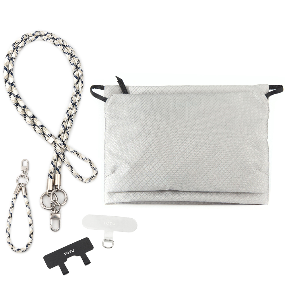 TOTU 拓途 多功能防潑水時尚運動掛繩收納包 肩背/斜背/腕掛 手機掛繩+夾片組 FB-2系列
