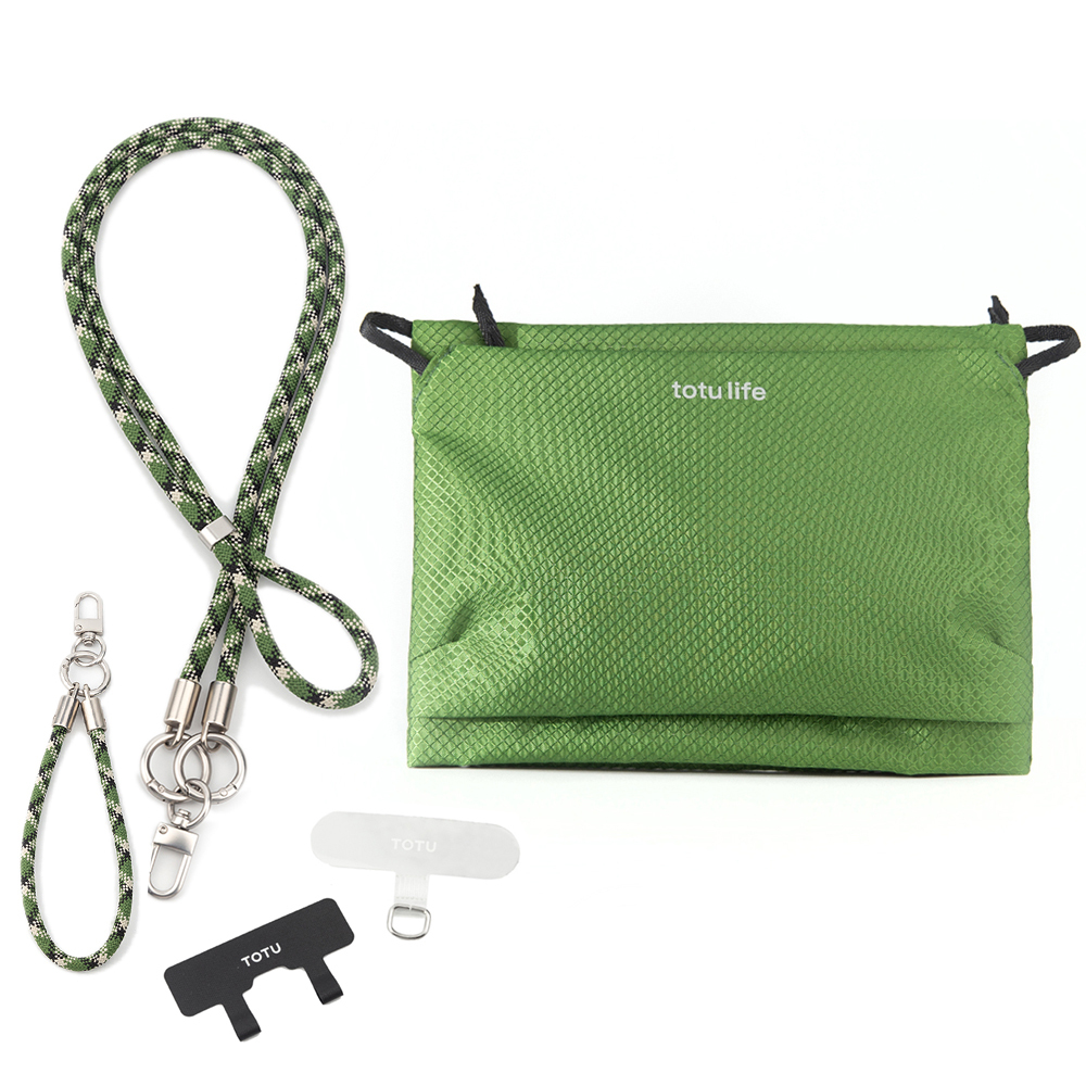 TOTU 拓途 多功能防潑水時尚運動掛繩收納包 肩背/斜背/腕掛 手機掛繩+夾片組 FB-2系列