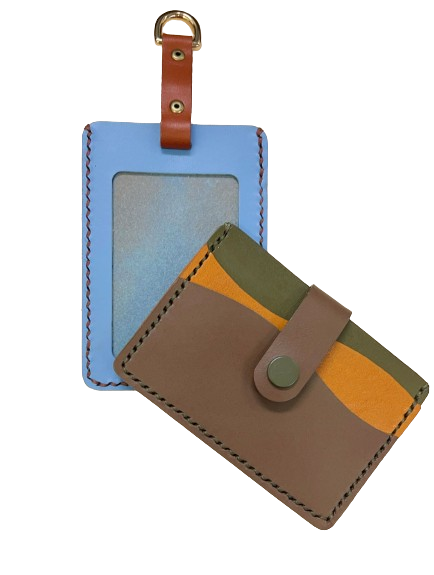 手縫牛皮多層八達通卡套