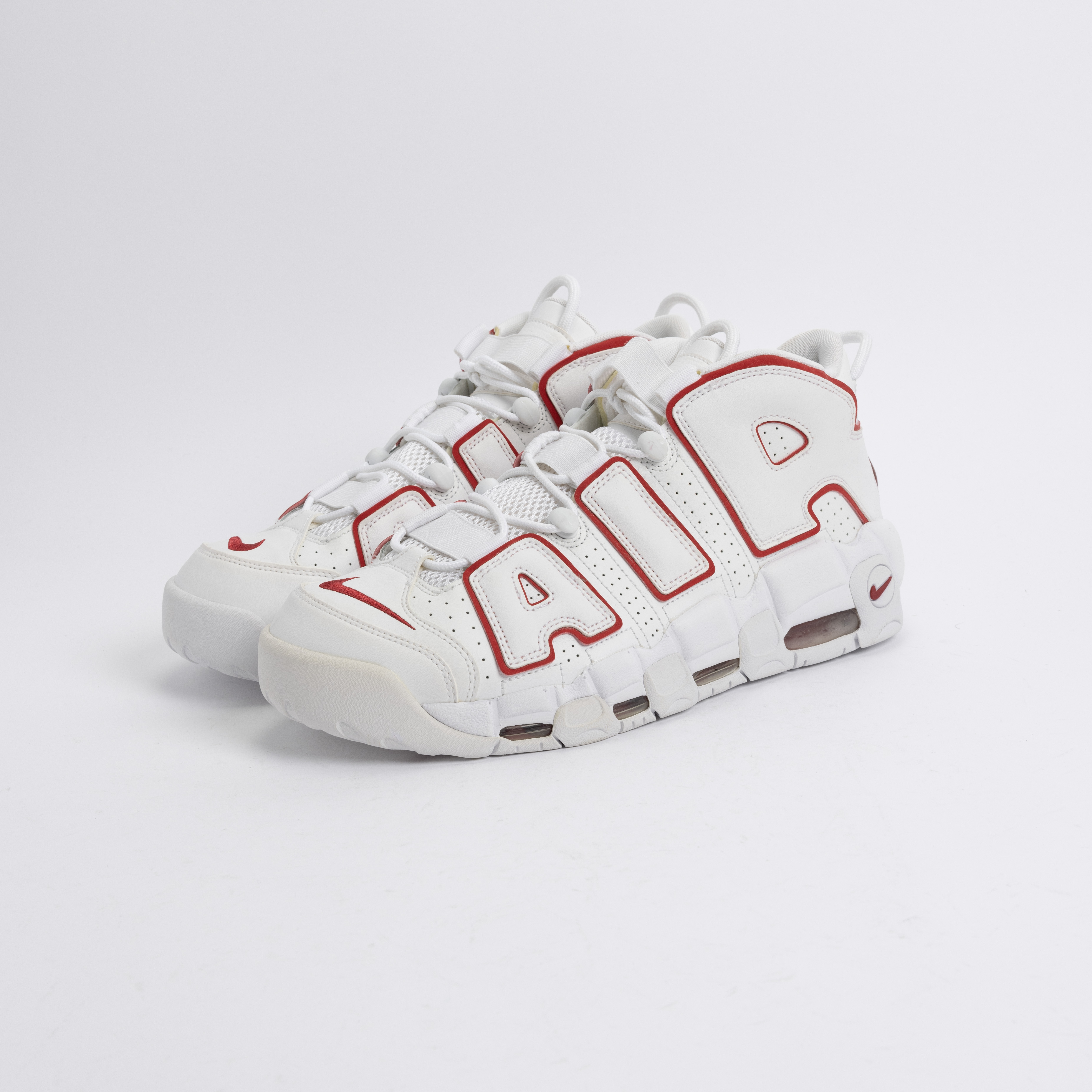 【瑕疵商品91】-(B1c)-NIKE AIR MORE UPTEMPO '96 白紅 - 921948 102