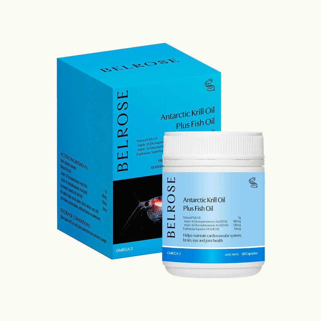 澳洲 Belrose 南極磷蝦油 60粒膠囊 (魚油添加)