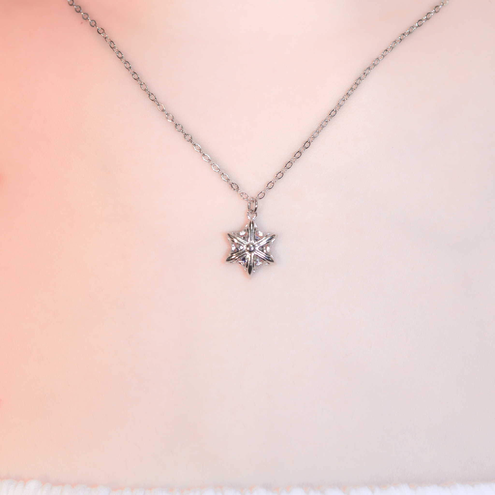| 925 Silver・White Gold・Rose Gold | Timeless Galaxy Necklace（Silver / Rose Gold） | NE1135 |