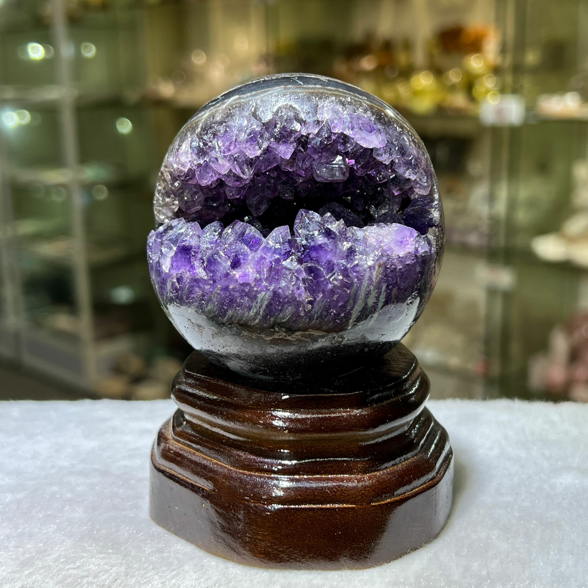 紫晶開口笑 7.3cm+/-